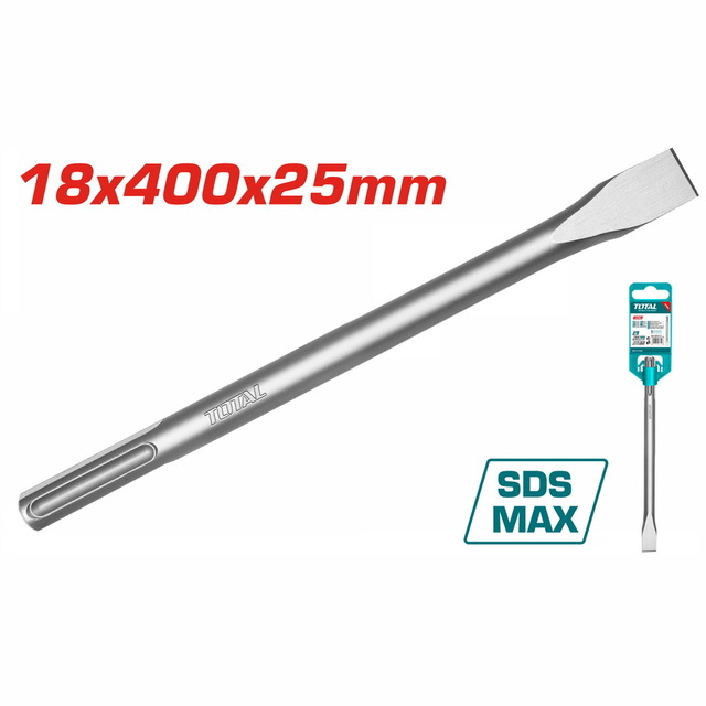 TOTAL CHISEL SDS - MAX 18X400X25mm (TAC15221821)