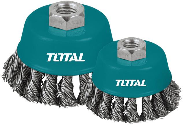 TOTAL WIRE CUP TWIST BRUSH 100mm (TAC32041)