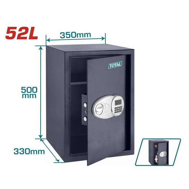 TOTAL Electronic safe 52Lit (TESF5001)