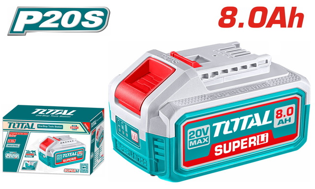 TOTAL ΕΠΑΓΓ. ΜΠΑΤΑΡΙΑ Li-ion 20V / 8Ah (TFBLI2108)