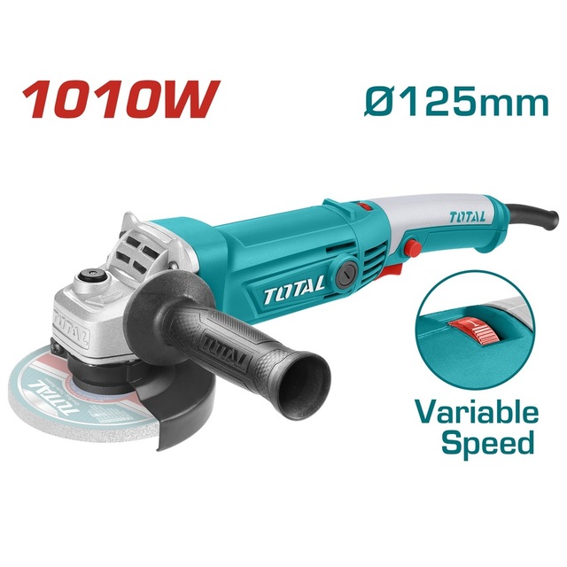 TOTAL ANGLE GRINDER 1.010W - 125mm WITH ADJUSTABLE SPEED (TG1121256-3)