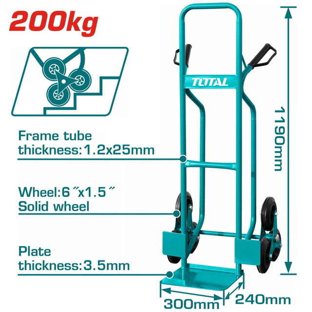 TOTAL HAND TROLLEY 200Kg (THTHT20461)