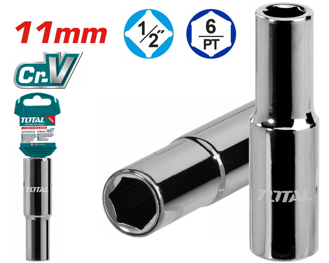 TOTAL Deep hexagonal socket 1/2