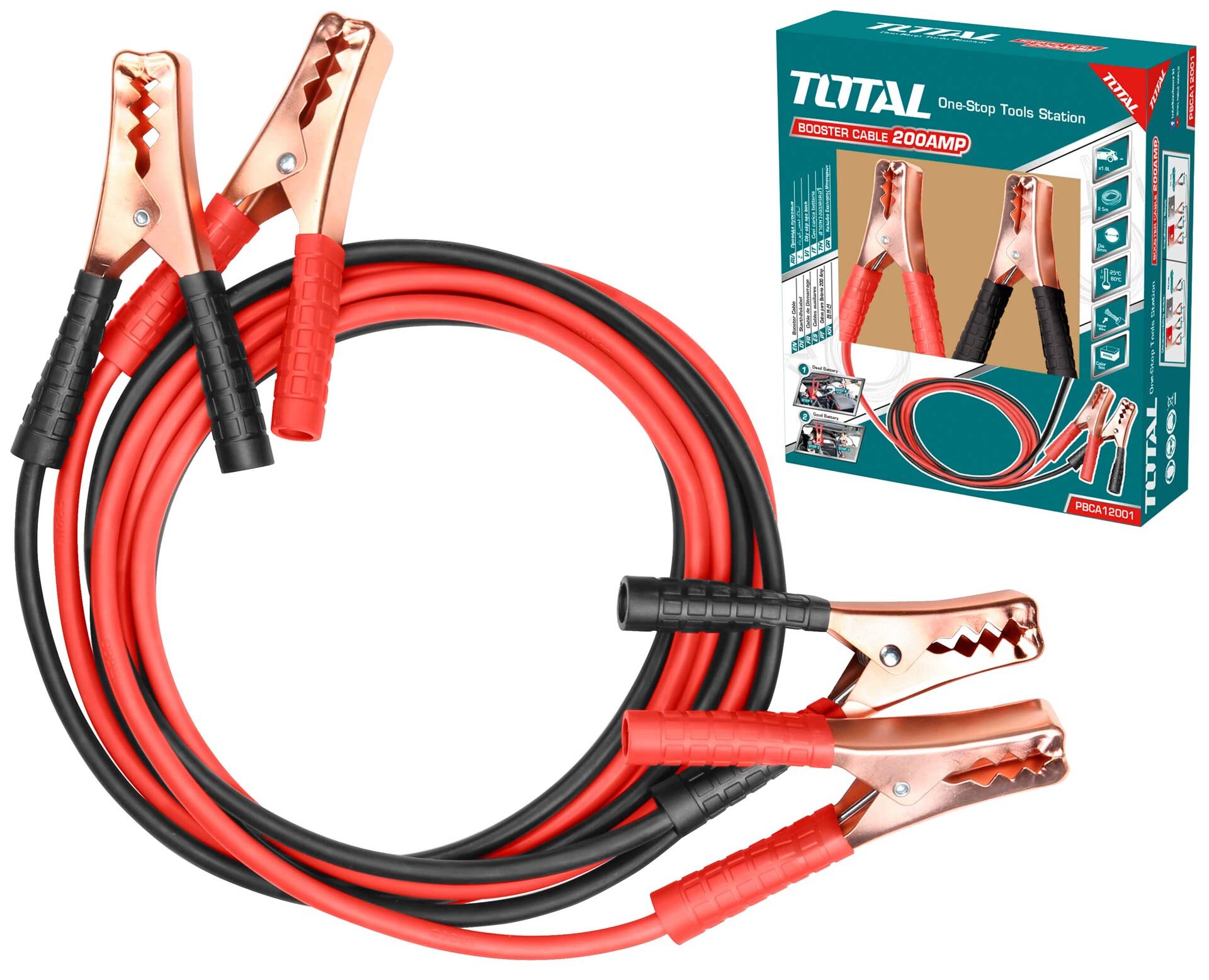 TOTAL BOOSTER CABLE 2.5m (PBCA12001)