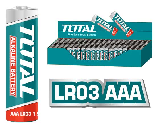 TOTAL ALKALINE BATTERIES 1.5V LR03 AAA 4PCS (THAB3A01)