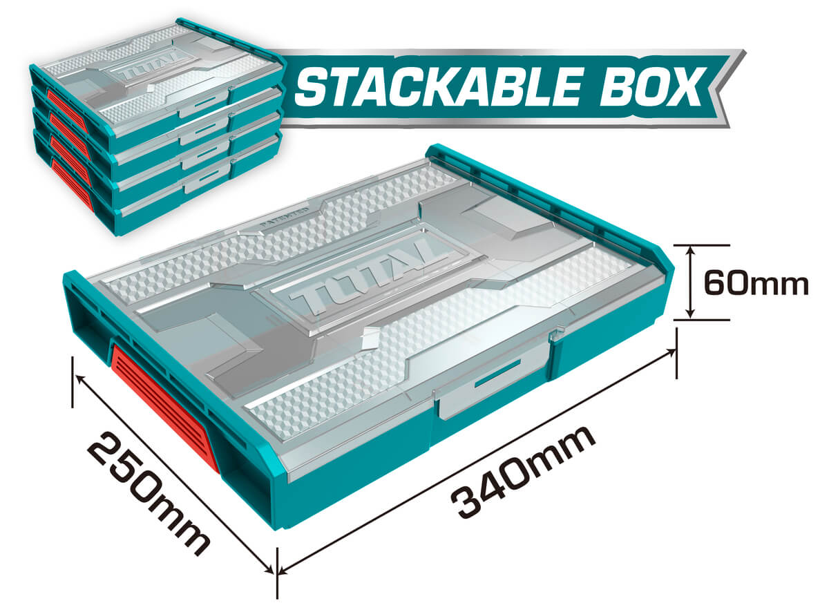 TOTAL STACKABLE PLASTIC BOX (THKTV02)