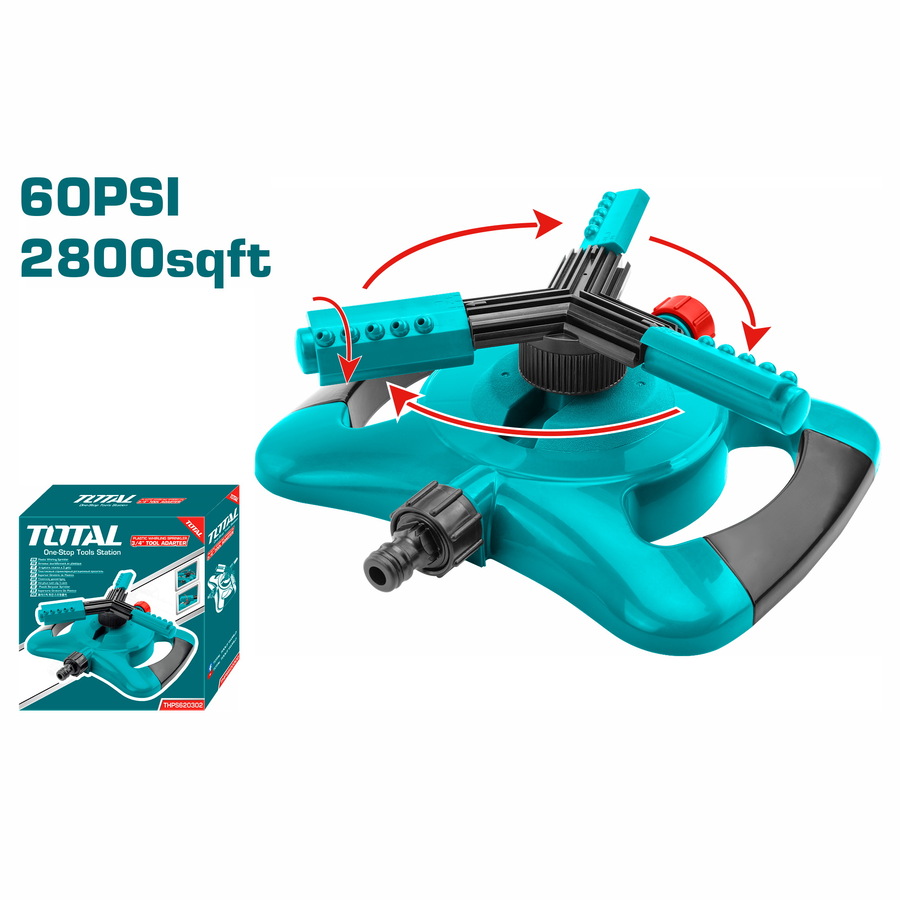 TOTAL Plastic Whirling Sprinkler (THPS620302)