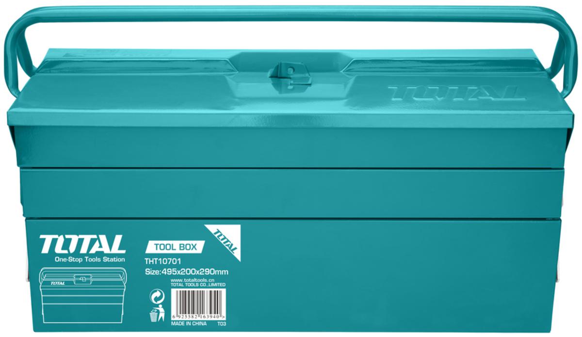 TOTAL 3 Pcs Plastic Tool Boxes Set (TPBXK0031)