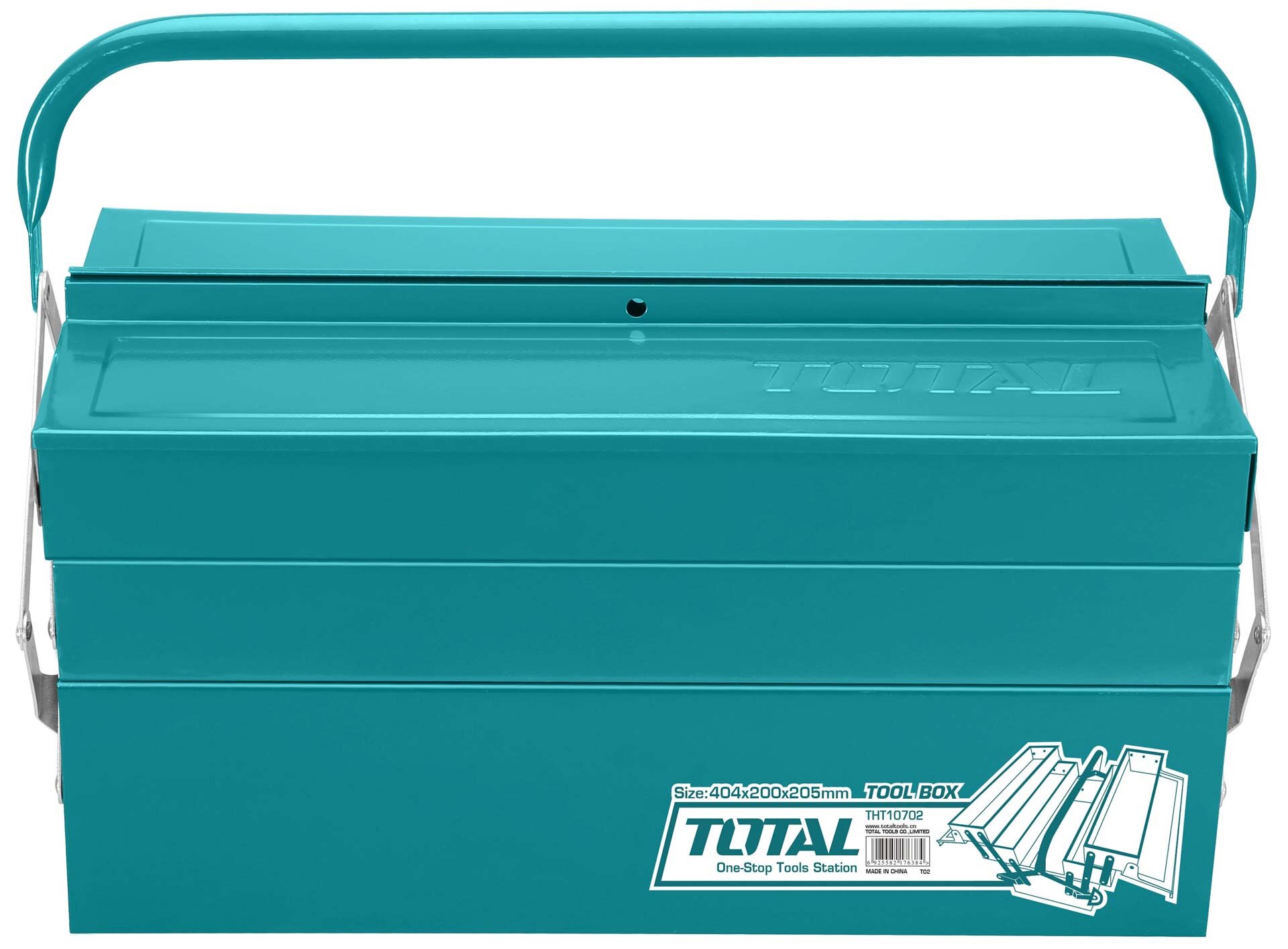 TOTAL METAL TOOL BOX 3 LAYERS (THT10702)