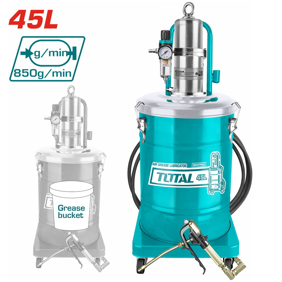 TOTAL PROFESSIONAL AIR GREASE LUBRICATOR 45Lit (THT118452)