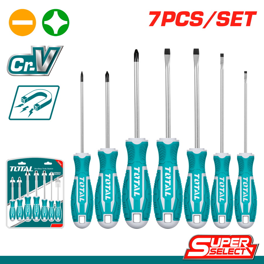 TOTAL 7 Pcs screwdriver set (THT2506072)