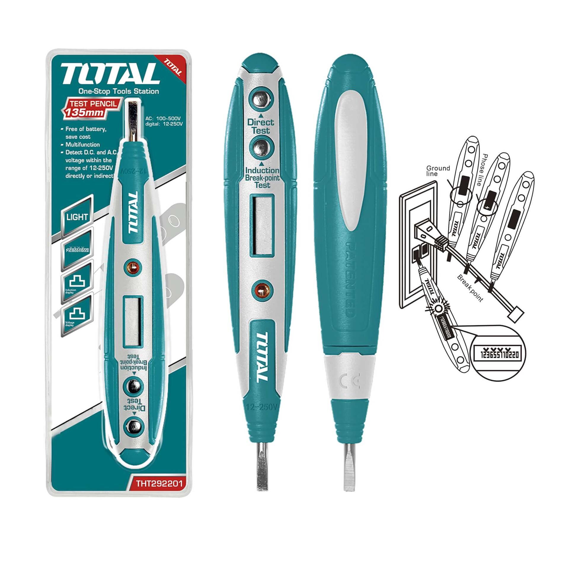 TOTAL Test pencil 135mm (THT292201)