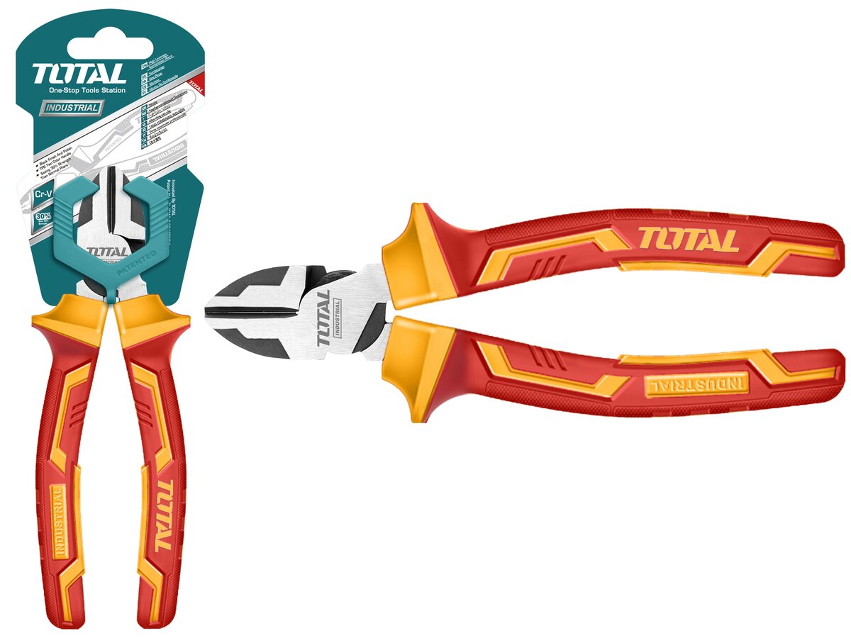 TOTAL INSULATED HIGH LEVERAGE DIAGONAL CUTTING PLIER 1000V 160mm (THTIP2261)