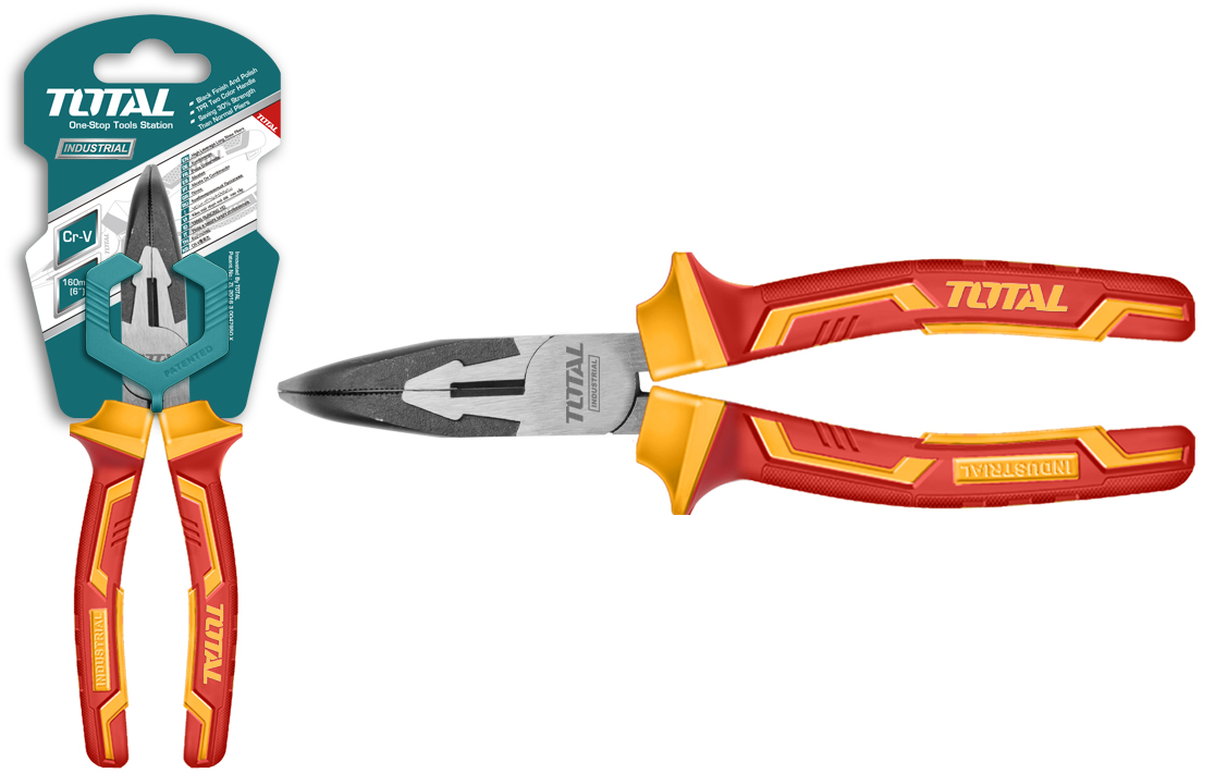 TOTAL INSULATED BENT NOSE PLIER 1000V 200mm (THT2481)