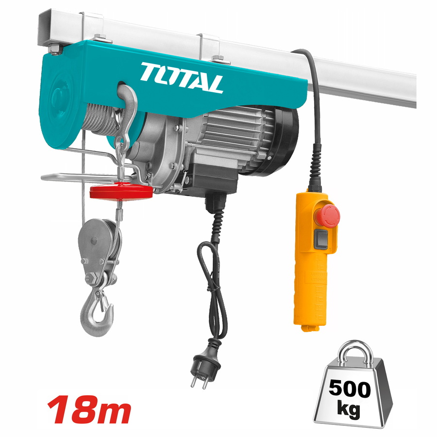 TOTAL Electric hoist 250 / 500Kg - 18m (TLH1952)