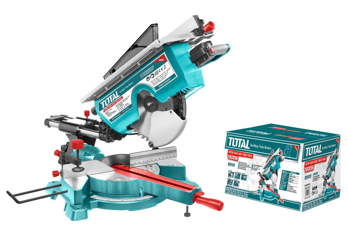 TOTAL MITRE SAW AND TABLE SAW 1.800W / Φ-305mm (TMS43183051)