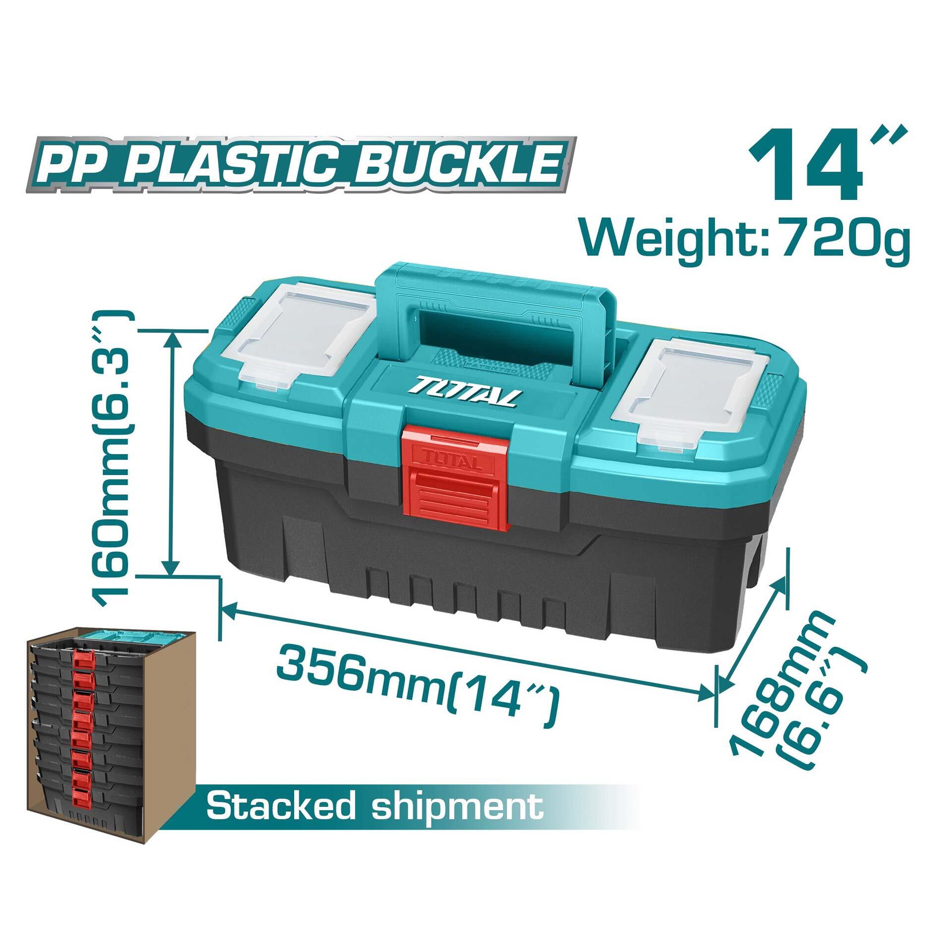 TOTAL Plastic Tool Box 14" (TPBX0141)
