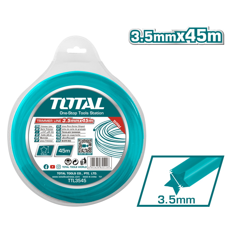 TOTAL TRIIMER LINE STAR DUAL POWER 3.5mm - 45m (TTL3545)