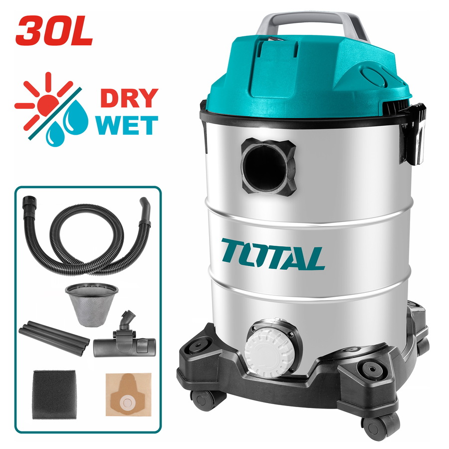 TOTAL VACUUM CLEANER WET & DRY 1.300W (TVC13301)