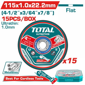 TOTAL 15 Pcs Ultra-thin metal cutting disc set (TAC1015115)