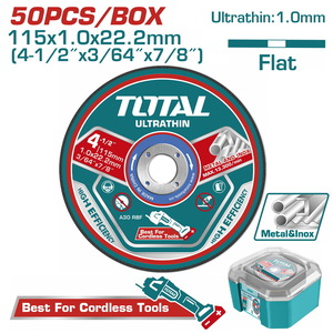 TOTAL 50 Pcs Ultra-thin metal cutting disc set (TAC1050115)