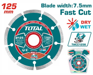 TOTAL Diamond disc Φ-125mm X 22.2mm FOR TWLC1256 (TAC111254)