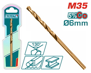 TOTAL HSS-CO M35 drill bit 6mm (TAC11206001)