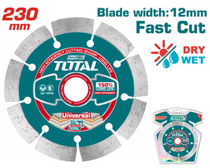 TOTAL Dry diamond disc UNIVERSAL 230 Χ 22.2mm (TAC21123012)