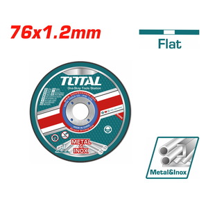 TOTAL Abrasive metal cutting disc 76 X 1.2mm (TAC30176)