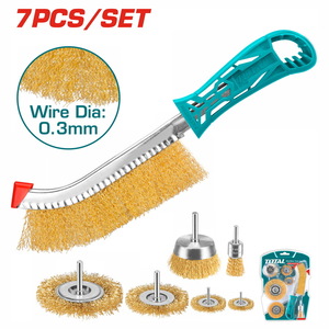TOTAL 7 Pcs wire brush set (TAC310071)
