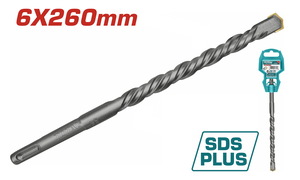 TOTAL ΔΙΑΜΑΝΤΟΤΡΥΠΑΝΟ SDS-PLUS S4L 6 X 260mm (TAC310604C)