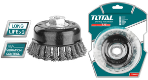 TOTAL WIRE CUP BRUSH 75mm (TAC32035)
