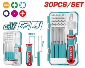 TOTAL ΣΕΤ ΚΑΤΣΑΒΙΔΙ ΚΑΣΤΑΝΙΑΣ ΜΕ ΜΥΤΕΣ 30ΤΕΜ (TACSD30306)