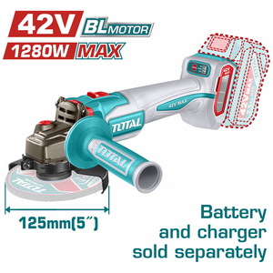 TOTAL Cordless angle grinder (TAGLI4128120E)