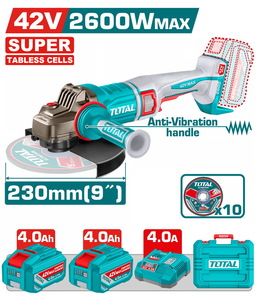 TOTAL Cordless angle grinder (TAGLI4260182)