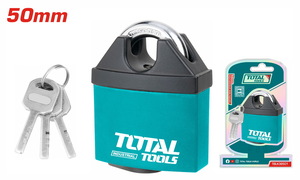 TOTAL Weatherproof iron padlock 50mm (TBLK38501)