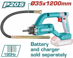 TOTAL ΔΟΝΗΤΗΣ ΜΠΑΤ. Li-ion 20V / Φ-35 Χ 1200mm ΧΩΡΙΣ ΜΠΑΤΑΡΙΑ & ΦΟΡΤΙΣΤΗ (TCVLI202502)