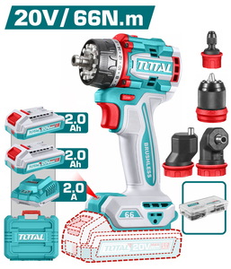 TOTAL Cordless multi-head drill driver (TDLI206686E)