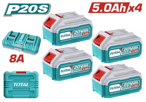 TOTAL P20S Lithium-Ion battery and charger kit (TFBCLI20285E)
