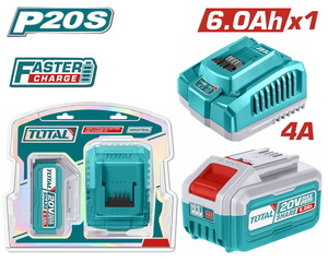 TOTAL P20S Lithium-Ion battery and charger kit (TFBCPK1416E)