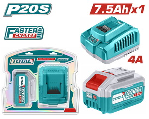 TOTAL P20S Lithium-Ion battery and charger kit (TFBCPK1417E)