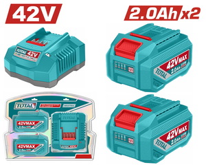 TOTAL Lithium-Ion battery and charger kit (TFBCPM20221E)
