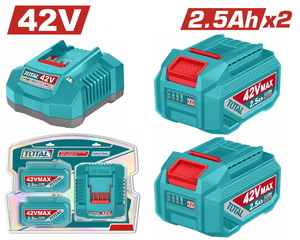 TOTAL Lithium-Ion battery and charger kit (TFBCPM25221E)
