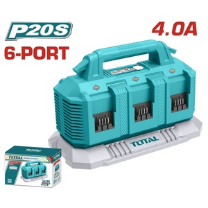 TOTAL P20S battery charger Li-ion 20V / 2Ah / 4Ah / 5Ah / 6Ah / 7.5Ah (TFCLI2064)
