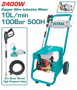 TOTAL High pressure washer (For commercial use) 2.400W / 100 Bar (TGT11176)