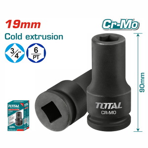TOTAL 3/4"DR. Impact socket 19mm (THHISD3419L)