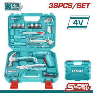 TOTAL 38 Pcs tools set 4V (THKTHP10386)