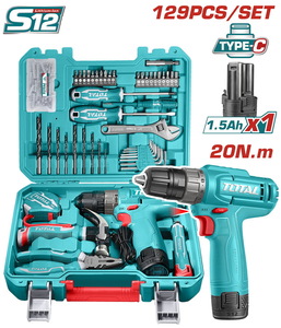 TOTAL 129 Pcs Tools set (THKTHP11292E)