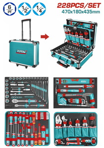 TOTAL 228 Pcs Hand tools set (THKTHP62287)