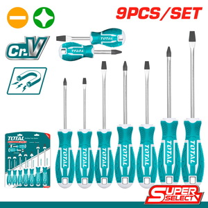 TOTAL 9 Pcs screwdriver set (THT250609)